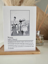 Load image into Gallery viewer, Personalised Nana/Nanny/Nan/Grandma Card