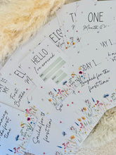 Load image into Gallery viewer, Wildflower Baby Milestone Cards