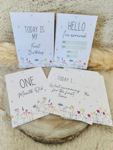 Load image into Gallery viewer, Wildflower Baby Milestone Cards