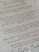 Load image into Gallery viewer, Personalised Easter Bunny Letter
