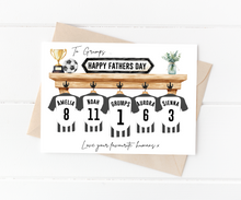 Load image into Gallery viewer, Personalised Football Family Card
