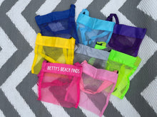 Load image into Gallery viewer, Personalised Beach Finds/Shell Beach Treasures Mesh Bag- Small