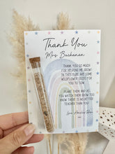 Load image into Gallery viewer, Thank you Teacher Wildflower Postcard