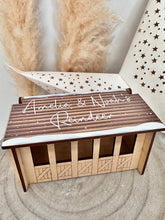 Load image into Gallery viewer, Personalised Wooden Reindeer Stable