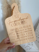 Load image into Gallery viewer, Gingerbread Cookies Bamboo Serving Board