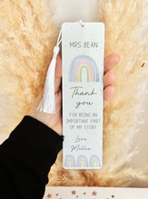 Load image into Gallery viewer, Large Personalised Teacher Bookmark