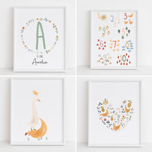 Load image into Gallery viewer, Set of 4 Nature Collection A4 Prints Set 1