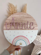 Load image into Gallery viewer, Rainbow Name Plaque