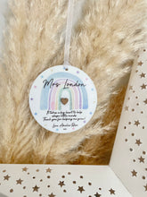 Load image into Gallery viewer, Rainbow Teacher Hanging Disc