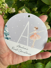 Load image into Gallery viewer, Personalised Snow Nutcracker Decoration