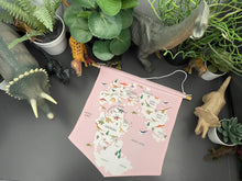 Load image into Gallery viewer, Jurassic World Map Pennant