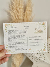 Load image into Gallery viewer, Easter Bunny Postcard and Map set