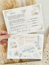 Load image into Gallery viewer, Easter Bunny Postcard and Map set