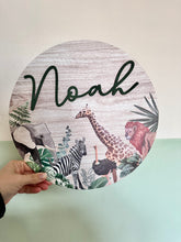 Load image into Gallery viewer, Safari Name Plaque