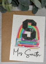 Load image into Gallery viewer, Teacher Initial Card