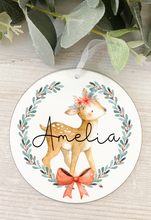 Load image into Gallery viewer, Personalised Woodland Animal Decoration