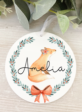 Load image into Gallery viewer, Personalised Woodland Animal Decoration