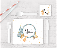 Load image into Gallery viewer, Winter Woodland Placemat/Coaster Set