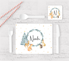 Load image into Gallery viewer, Winter Woodland Placemat/Coaster Set
