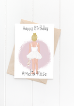 Load image into Gallery viewer, Personalised Ballerina Card