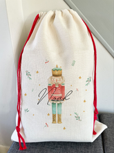 Load image into Gallery viewer, Personalised Nutcracker Christmas Sack