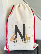 Load image into Gallery viewer, Personalised Winter Woodland Christmas Sack