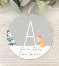 Load image into Gallery viewer, Personalised Snow Woodland Decoration