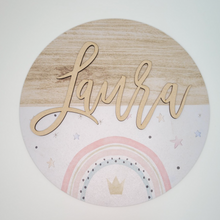 Load image into Gallery viewer, Rainbow Name Plaque