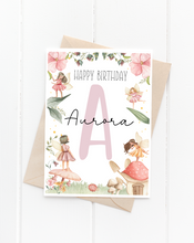 Load image into Gallery viewer, Personalised Fairy Card 5x7