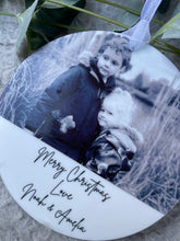 Load image into Gallery viewer, Personalised Photo Hanging Decoration