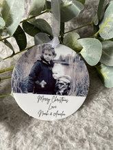 Load image into Gallery viewer, Personalised Photo Hanging Decoration