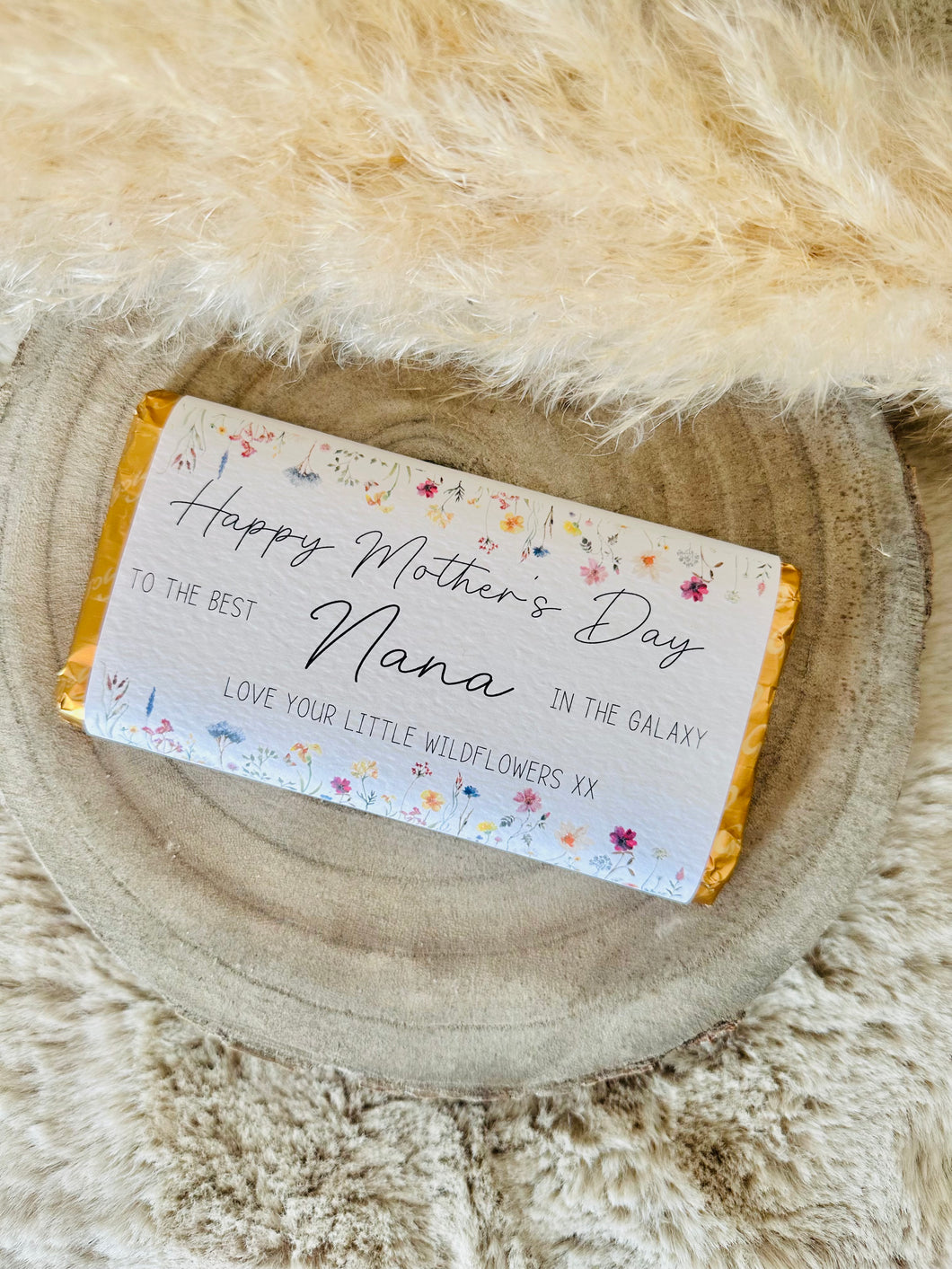 Personalised Mother’s Day Chocolate Bar Wrappers