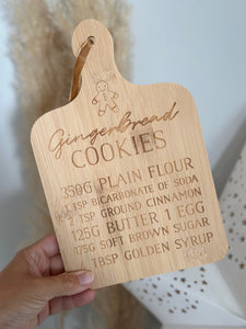 Gingerbread Cookies Bamboo Serving Board