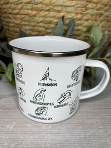 Monochrome Dino Mug