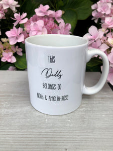 Personalised 'This Daddy/Mummy belongs to....'