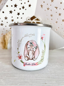 Spring Bunny Enamel Mug