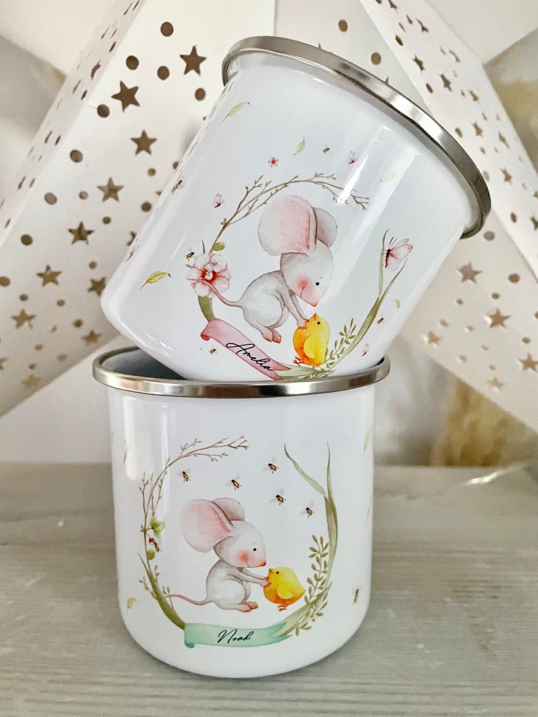 Spring Mouse Enamel Mug