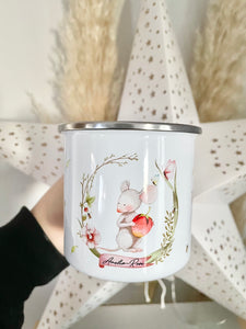 Spring Mouse Enamel Mug