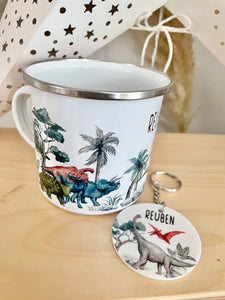 Dinosaur Island Enamel Mug