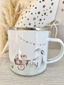 Easter Bunny Enamel Mug