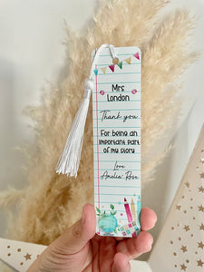 Personalised Teacher Bookmark