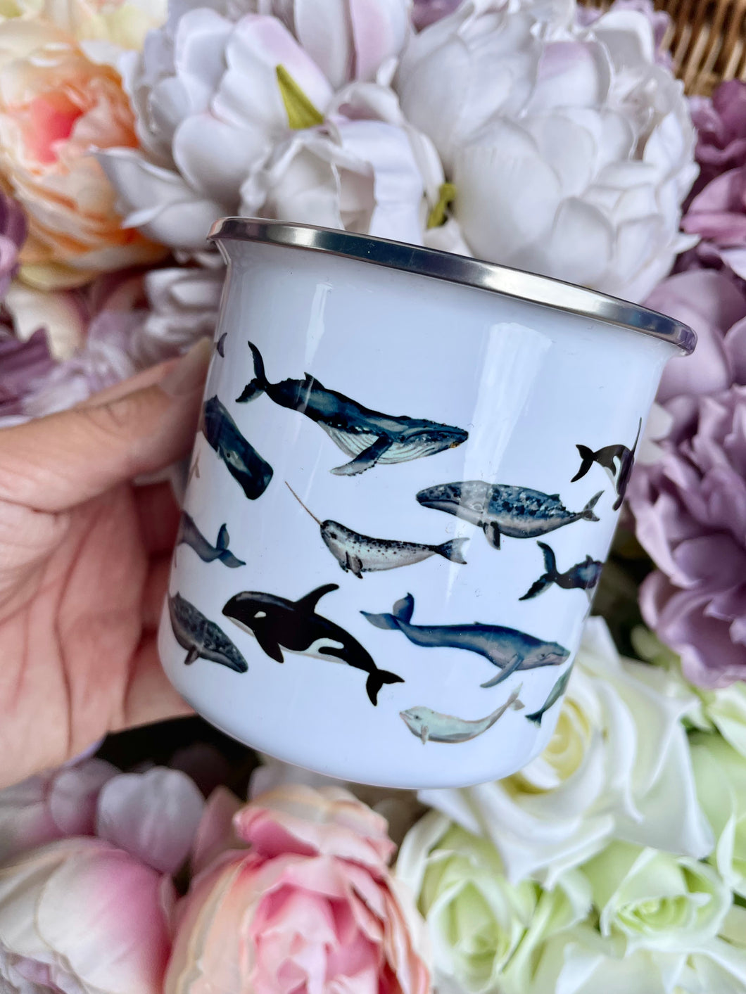 Whale Print Mug