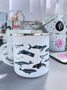 Whale Print Mug