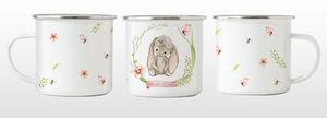 Spring Bunny Enamel Mug