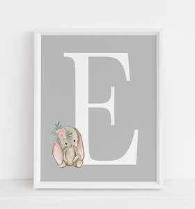 Animal Initial A4 Print