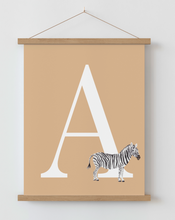 Load image into Gallery viewer, Animal Initial A4 Print
