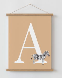Animal Initial A4 Print