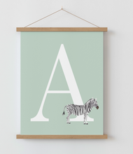 Load image into Gallery viewer, Animal Initial A4 Print
