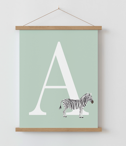 Animal Initial A4 Print