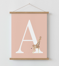 Load image into Gallery viewer, Animal Initial A4 Print
